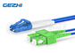 Lc Upc To Sc Apc Duplex Os2 Single Mode Fiber Patch Cable Ενδοσωματικό θωρακισμένο Lszh 3,0 mm