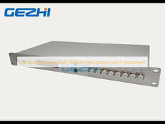 Low Insertion Loss Rack 1650nm 1X8 Optical Switch Equipment