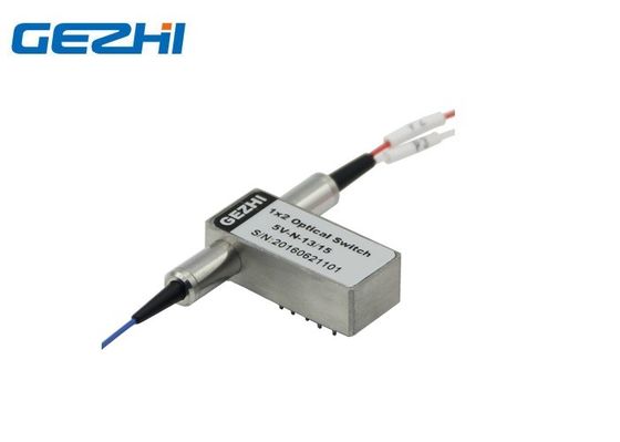 3 ίνες 1550nm 1x2 μη που κλείνουν τους οπτικούς διακόπτες ινών με το μάνταλο
