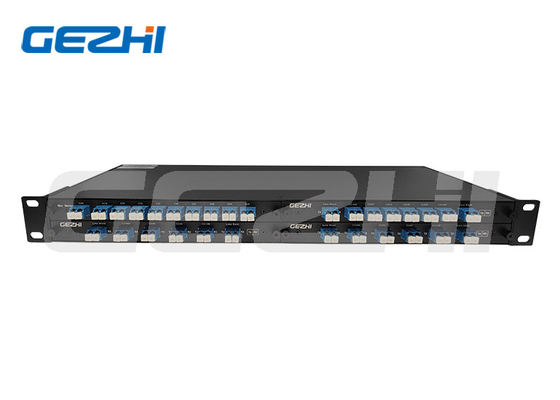 Αγορά διπλή ίνα 100GHz 8Channel DWDM Mux Demux με το όργανο ελέγχου και γκρίζος ευρείας ζώνης λιμένας 1310nm σε 4slot 1U Rackmount online manufacture