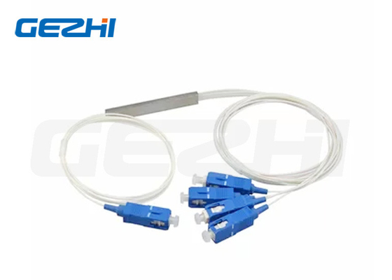 Αγορά 1x4 SC UPC 9/125 Um G657A1 0.9mm Λευκό καλώδιο Μίνι PLC Splitter online manufacture