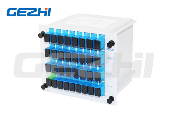 Αγορά SC APC 1X32 FTTH οπτικό ινώδες σπιλτερ τύπου εισαγωγής Card PLC Splitter LGX κασέτα plc κασέτα σπιλτερ online manufacture