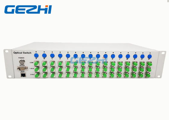 Αγορά Το ράφι Benchtop τοποθέτησε 16 1x2 οπτικού ζευγάρια εξοπλισμού διακοπτών online manufacture