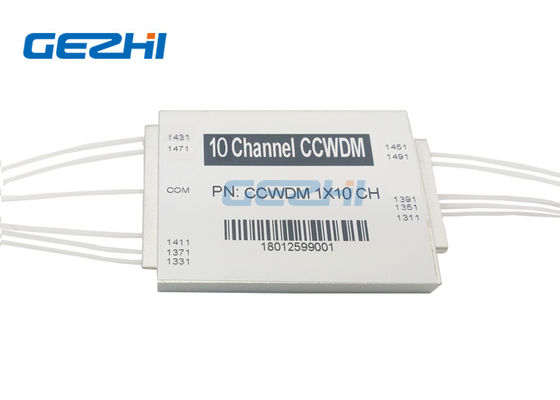 Αγορά 1491nm μήκος κύματος 1x10 κανάλια Συμπίεση CWDM Μονάδα με χαμηλή PDL για δίκτυα PON διαδικτυακή κατασκευή