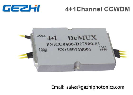 4+1 ελεύθερου χώρου συμπαγής CWDM Demux ενότητα καναλιών με το λιμένα βελτίωσης