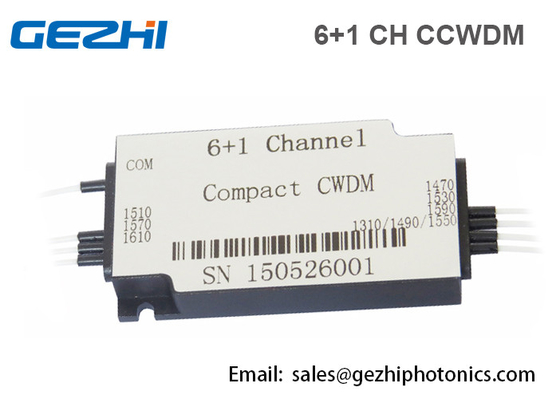 Συμπαγές CWDM 6 + οπτική ενότητα πολυδιαυλωτών ινών 1CH CWDM Mux Demux