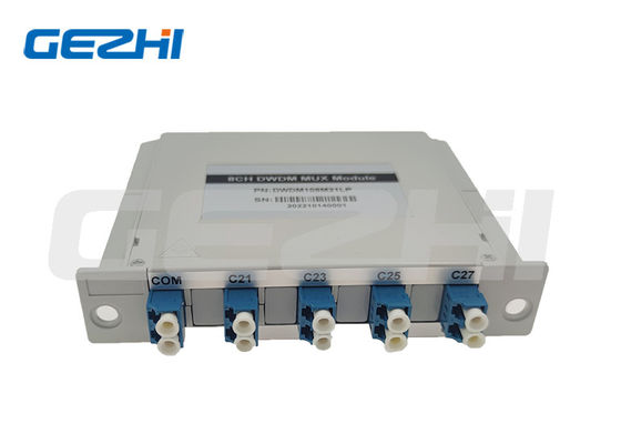 8 Κανάλια DWDM Mux Demux Χαμηλής Απώλειας Εισαγωγής Υψηλής Σταθερότητας Dense WDM Module για Κέντρο Δεδομένων