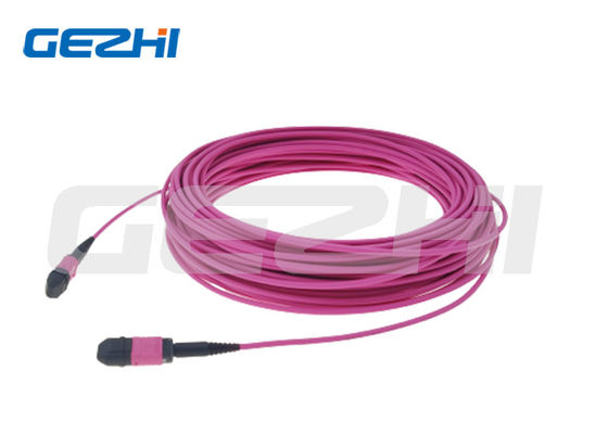 Προσαρμοσμένο μήκος MPO OM4 Patch Cable με χαμηλή απώλεια εισαγωγής για συνδεσιμότητα κέντρου δεδομένων