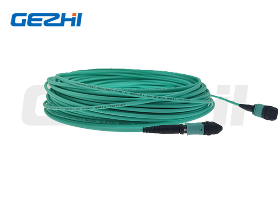 Χαμηλή απώλεια Lc Om3 Patch Cord Προσαρμοσμένα μήκη με σύνδεσμο Mpo