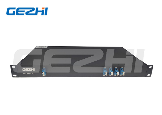 8 χαμηλή απώλεια εισαγωγής καναλιών DWDM MUX DMUX 1U Rackmount