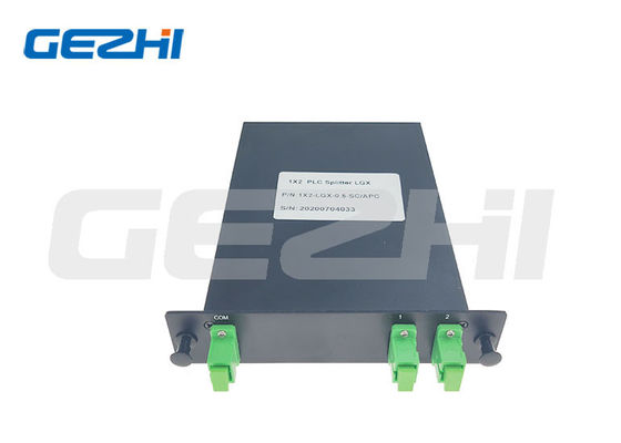 1x2 LGX Box Fiber Optical Splitter με συνδετήρα SC/APC για διανομή FTTH FTTA