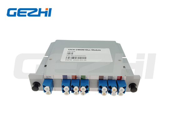 Υψηλή ενότητα ινών CWDM απομόνωσης 12CH MUX για την οπτική παθητική φωνή συστημάτων δικτύωσης μεταφορών