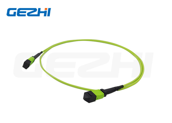 Χαμηλή απώλεια εισαγωγής 100GbE MPO/MTP Fiber Optic Patch Cord για προσαρμοσμένο μήκος FTTX