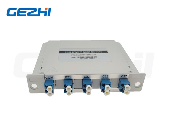 100GHz 8 πολυδιαυλωτής τμήματος μήκους κύματος καναλιών DWDM Mux Demux