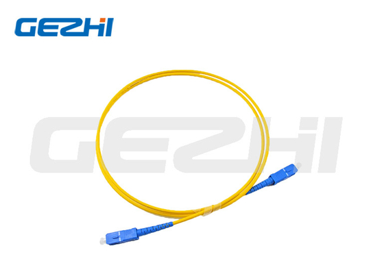 Προσαρμοσμένο σκοινί PVC/OFNR/LSZH UPC/APC μπαλωμάτων οπτικής ίνας μήκους