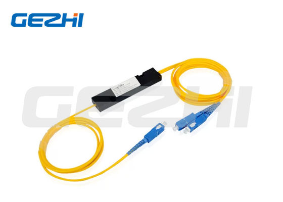 Μονότροπος διαχωριστής οπτικών ινών 1x2 SC/UPC για συστήματα CATV και FTTX