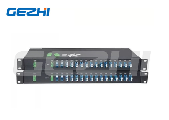 16 κανάλια Dual Fiber DWDM Mux Demux 1U Rack Mount LC UPC