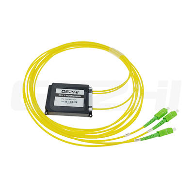 FC/SC/ST/LC CWDM Mux Πόλωση Εξαρτημένη Απώλεια≤0,3dB Σταθερότητα θερμοκρασίας≤0,2dB/℃