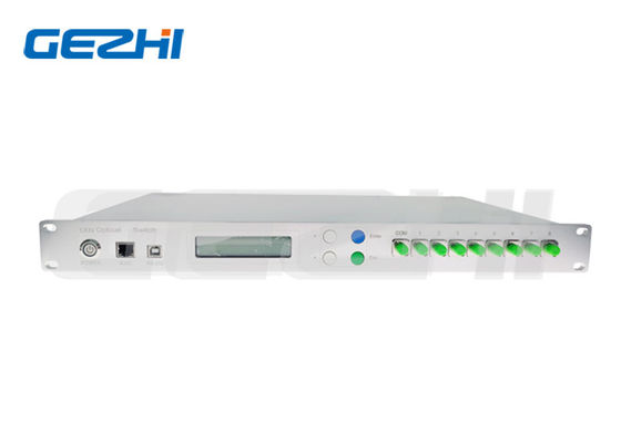 RS232 και Ethernet Interface Rackmount 1×N(N≤8) Οπτικός διακόπτης με εύρος μήκους κύματος 1260~1650nm