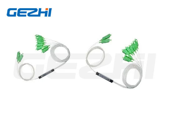 2X8 LC G657A1 0,9mm Χάλυβα τύπου οπτικής ινών PLC διαχωριστής για εφαρμογές FTTx