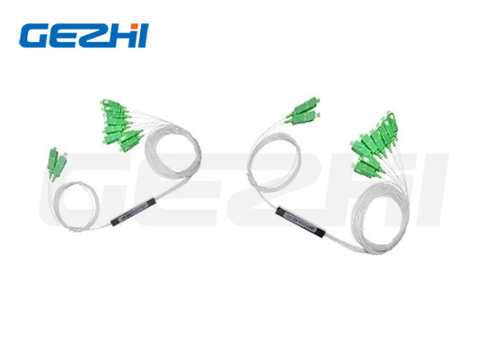 2X8 LC Singlemode 0.9mm G657A1 Χάλυβα τύπου Φύλακας Οπτικής PLC Splitter In FTTx