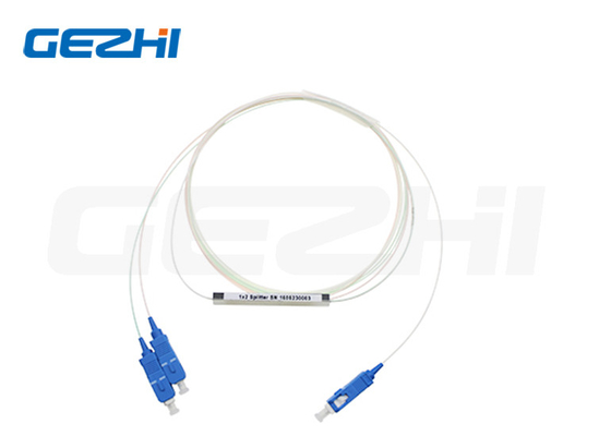 Υψηλή αξιοπιστία σταθερότητα 1x2 Mini Tube Type Fiber PLC Splitter
