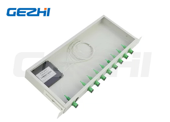 1x2 1x64 1x8 PLC Splitter 1x32 Fiber Splitter 1U 19 ιντσών Τύπος τοποθέτησης ράφι