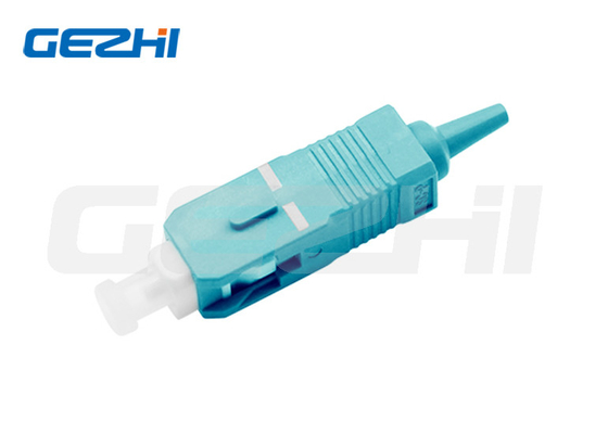 Ενιαίος τρόπος 0.9mm APC OM3 2,0 3,0 πολυμέσων Sc UPC συνδετήρων οπτικών ινών γαλαζοπράσινα