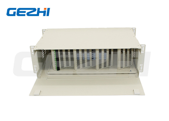 Τμήμα οπτικής διανομής 3u Rack Mount 144 Core Sc Lc Fc Patch Panel Υψηλή πυκνότητα