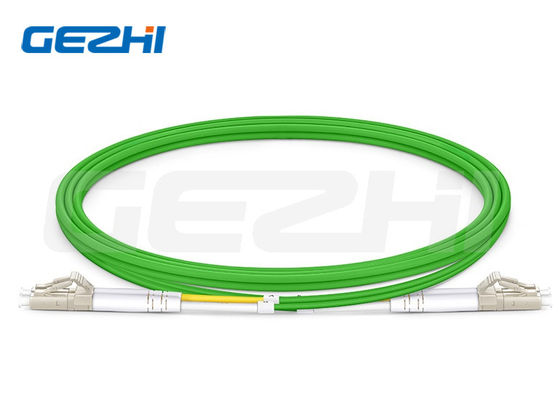 LC UPC προς LC UPC Δύοπλεξο καλώδιο ελαστικών OM5 850/1300nm για FTTH