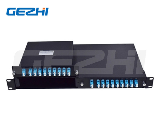 Ενότητα 1270-1610nm 1U LGX 2 18CH CWDM μισή μεγέθους αυλάκωση σε 1 κασέτα