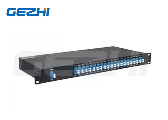 40 κανάλια Dual Fiber DWDM Mux Demux με αθερμικό σχεδιασμό σε 1U Rack Mount AAWG Παθητική Συσκευή