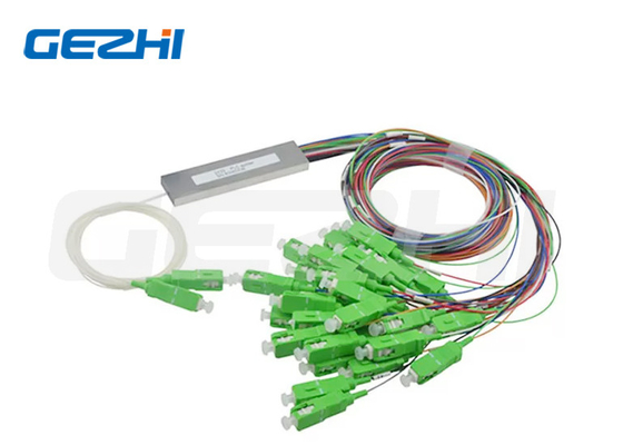 Μίνι σύνδεσμος 2 X 8 SC / APC Δορυφορικός διαχωριστής οπτικών ινών WDM 1.5M για FTTH Box