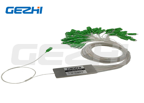 1x64 Plc Splitter μήκος κύματος 1260 - 1650nm Τύπος ινών PLC Οπτικός Splitter