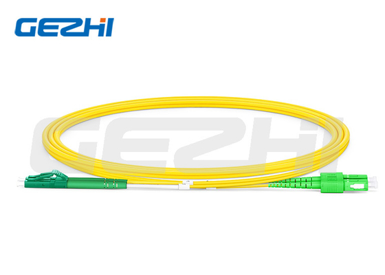 1310/1550nm LC APC προς SC APC Duplex OS2 Single Mode PVC 2.0mm Fiber Optic Patch Cable