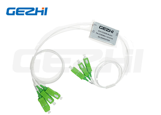 Οπτικό WDM CCWDM 4+1CH SMF-28e με 0,9 χαλαρό σωλήνα SC/APC CCWDM Μοντέλο Mini cwdm