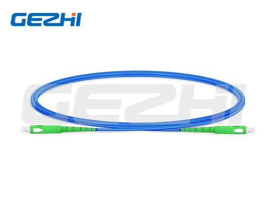 1m SC APC προς SC APC Simplex OS2 Single Mode Indoor Armored PVC (OFNR) 3.0mm Fiber Optic Patch Cable