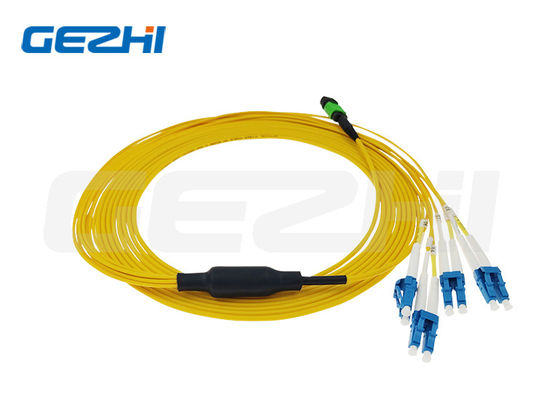 Οπτικό καλώδιο Fanout LC SC Simplex 8 πυρήνες Os2 Singlemode 9/125 10m MPO Fiber Patch Cord Τύπος Β