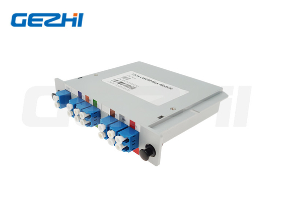 Εξοπλισμός οπτικών ινών 12CH MUX 1260-1620nm Μονάδα κασέτας CWDM ινών με προσαρμογέα LC UPC