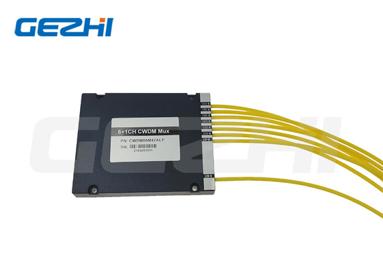 CWDM Wdm Module 6+1CH CWDM MUX FTTX ABS Single Fiber SC/APC LC/APC συνδετήρας