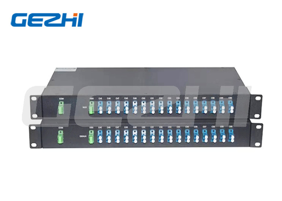 16 κανάλια C21-C36 Δύο ίνες FMU 1U Rack Mount, LC/UPC Port επέκτασης DWDM Mux Demux