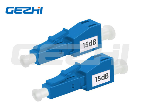 Πλαστικό υλικό Οπτικό Attenuator ινών LC UPC 1dB-30dB Σταθερός μεταβλητός Attenuator