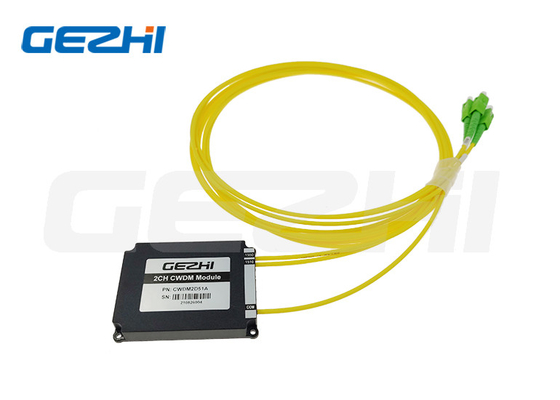 1510nm 1550nm 2CH CWDM Multiplexer Module ABS κουτί 100X80X10mm