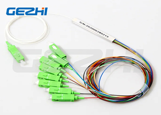 1×16 Sc/Upc οπτική ίνα Plc Splitter - τύπου χάλυβα σωλήνα με σύνδεσμο SC/APC