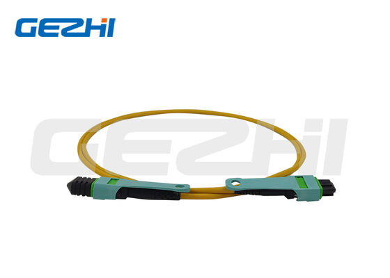 MPO OS2 Patch Cord Single Mode 9/125μm Υψηλής πυκνότητας MPO Fiber Optic Patch Cord