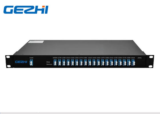 Διπλή ενότητα καναλιών CWDM Mux Demux ινών 1610nm 18