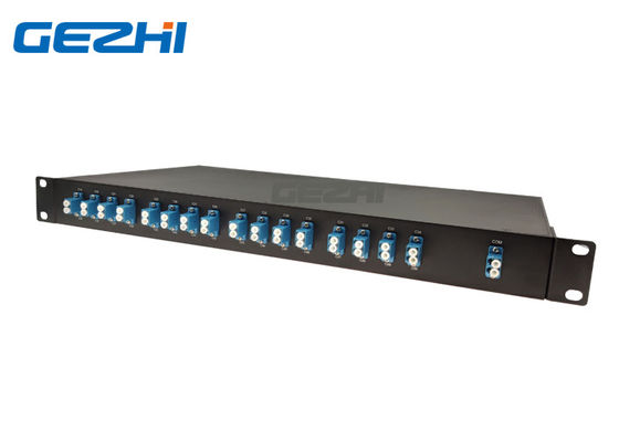 1U ράφι 19 ίντσας τοποθετούν τη διπλή ίνα 1x16 DWDM Mux Demux δικτύων