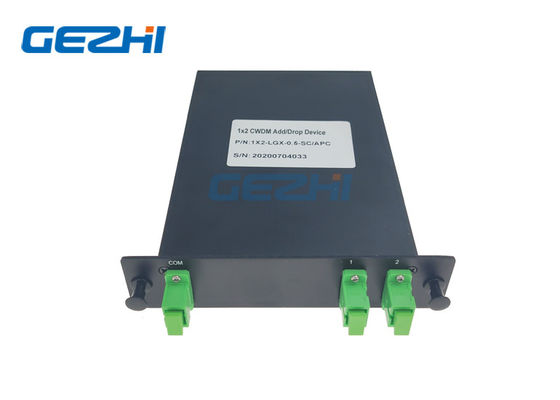 1510nm 1x2 CWDM ενιαία προσθέτουν την παθητική ενότητα πολυδιαυλωτών πτώσης