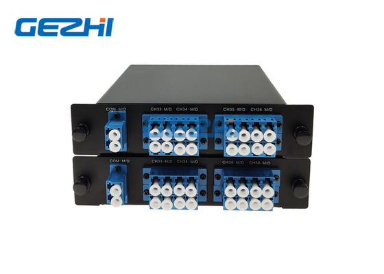 Δύο διπλός 8 τρόπος ινών C28 οπτικό DWDM Mux Demux