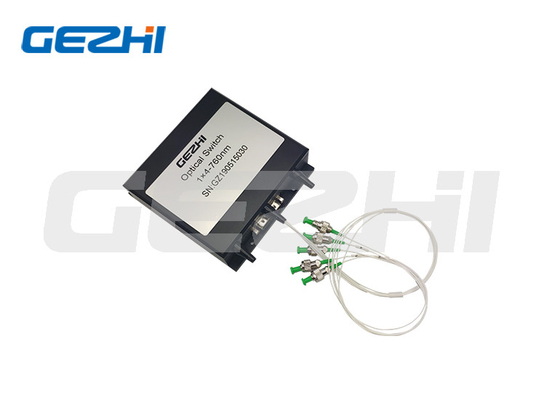 1x4 μηχανικό Sc διακοπτών 760nm ST FC LC οπτικής ίνας μη που κλείνει με το μάνταλο